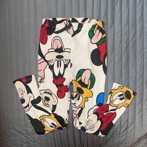 Kids Disney Cotton Ribbed Leggings